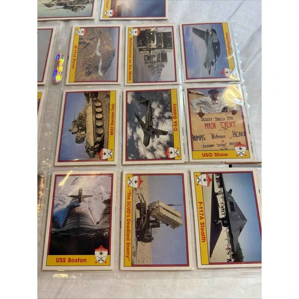 Lot Of 31 Desert Shield Trading Cards